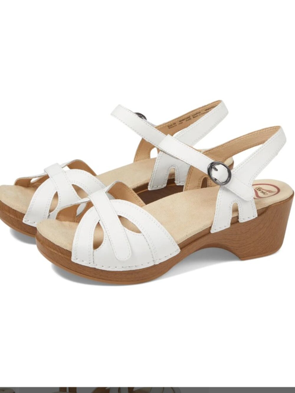 Dansko White Season Sandals | Size 40